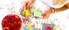 Tafel met confetti en Rotterdampas