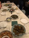 Een aantal gerechten op tafel