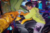 Jongen op motor spel